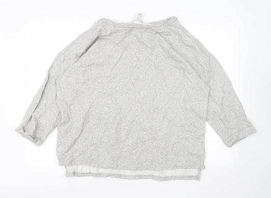 Ava & Viv Womens Grey Striped  Pullover Jumper Size XL