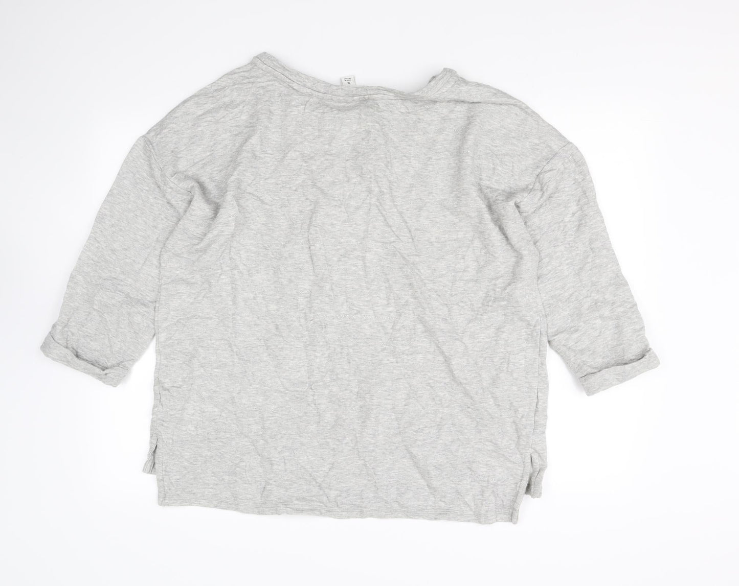 Ava & Viv Womens Grey Striped  Pullover Jumper Size XL