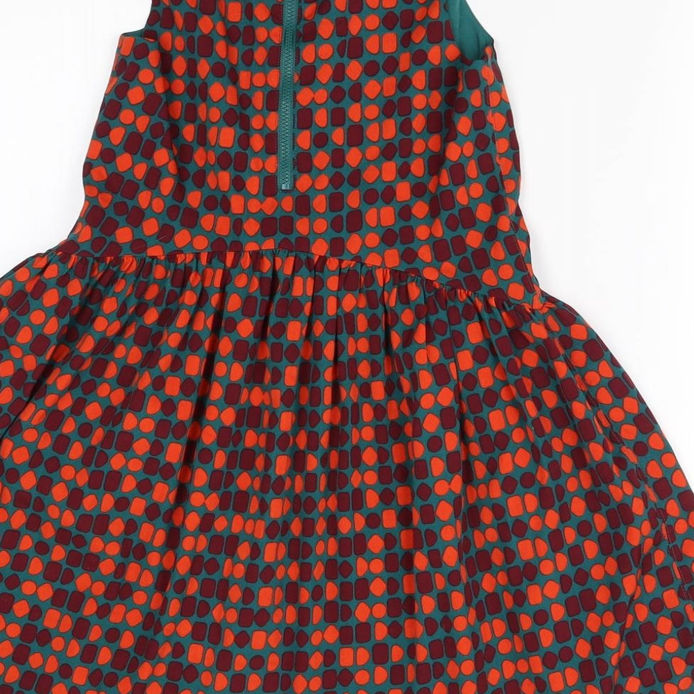 Wear With love Girls Green Polka Dot  Fit & Flare  Size 6-7 Years
