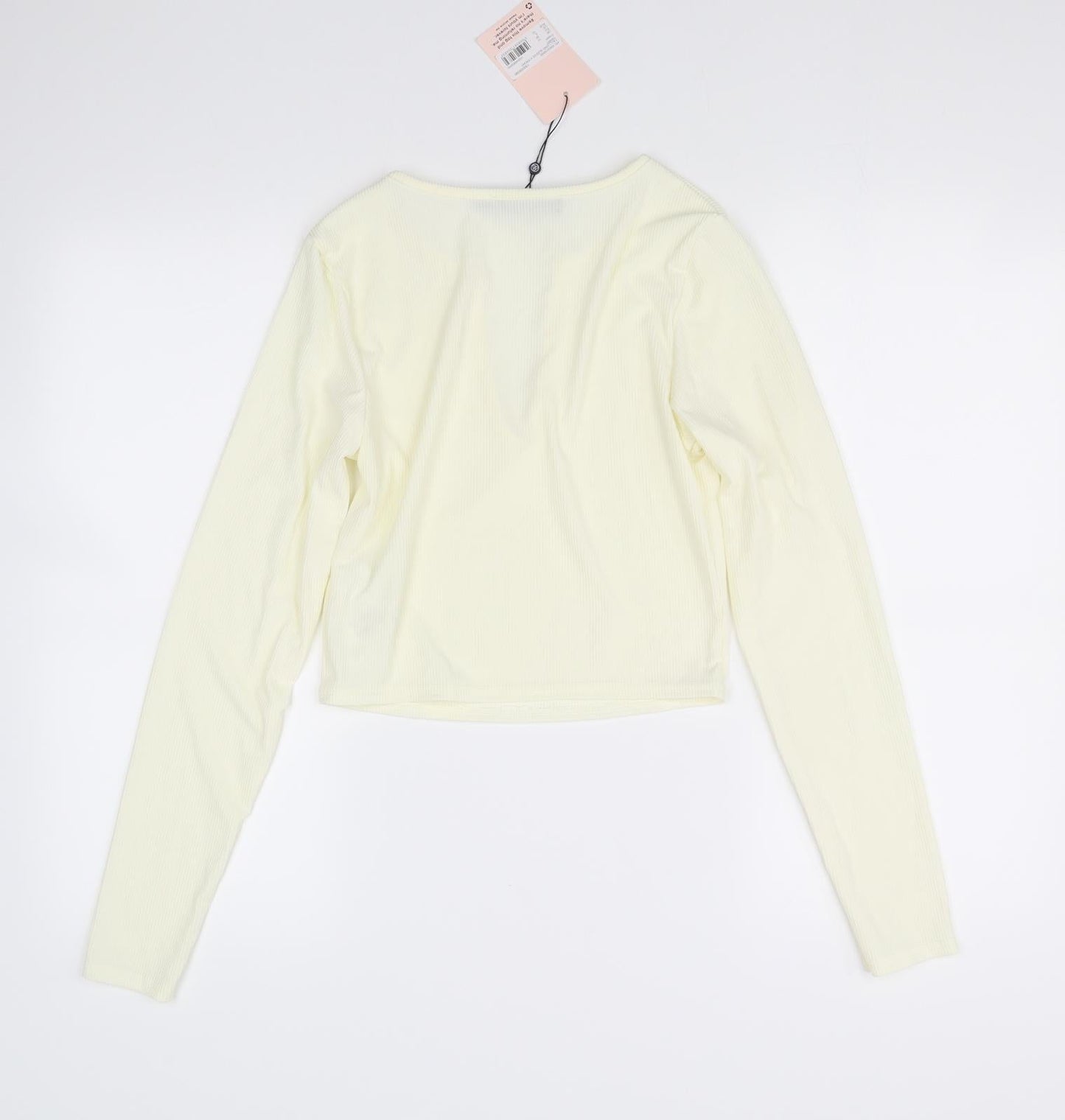 Missguided Womens Yellow   Basic T-Shirt Size 10