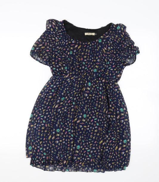 M Butterfly Womens Blue Animal Print  Mini  Size M