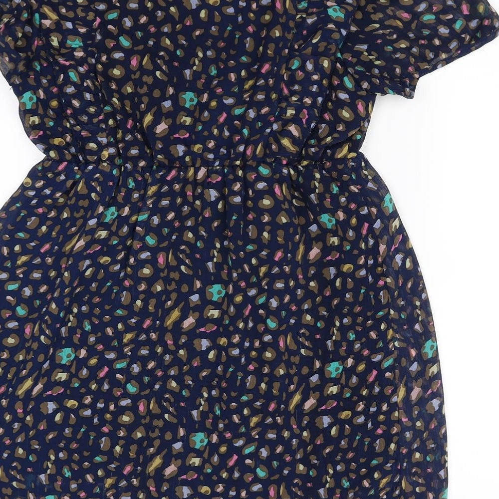 M Butterfly Womens Blue Animal Print  Mini  Size M