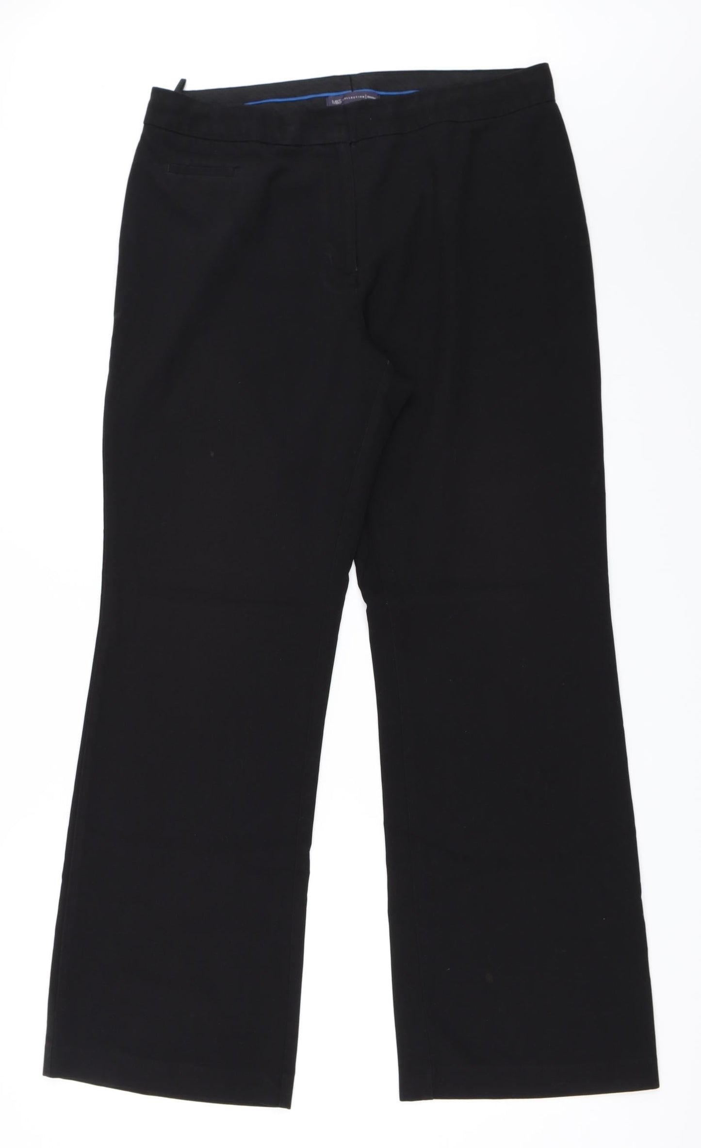 Marks and Spencer Womens Black   Trousers  Size 14 L30 in