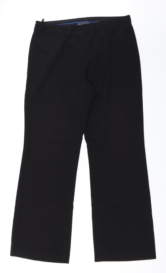Marks and Spencer Womens Black   Trousers  Size 14 L30 in