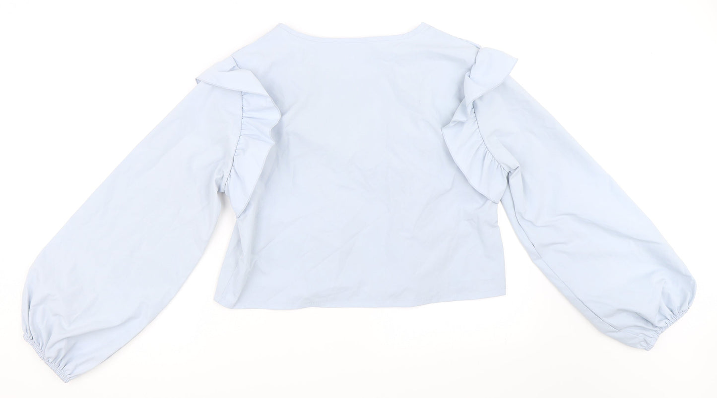 Preworn Womens Blue   Basic Blouse Size M