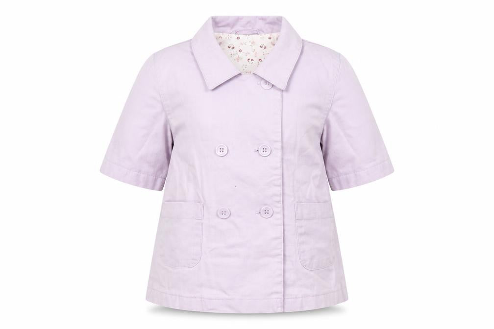 Marks & Spencer Girls Purple   Jacket Coat Size 3-6 Months