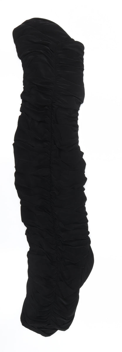 Preloved PRETTYLITTLETHING Womens Black   Bodycon  Size 10 - Front
