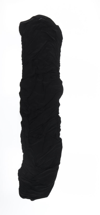 Preloved PRETTYLITTLETHING Womens Black   Bodycon  Size 10 - Back