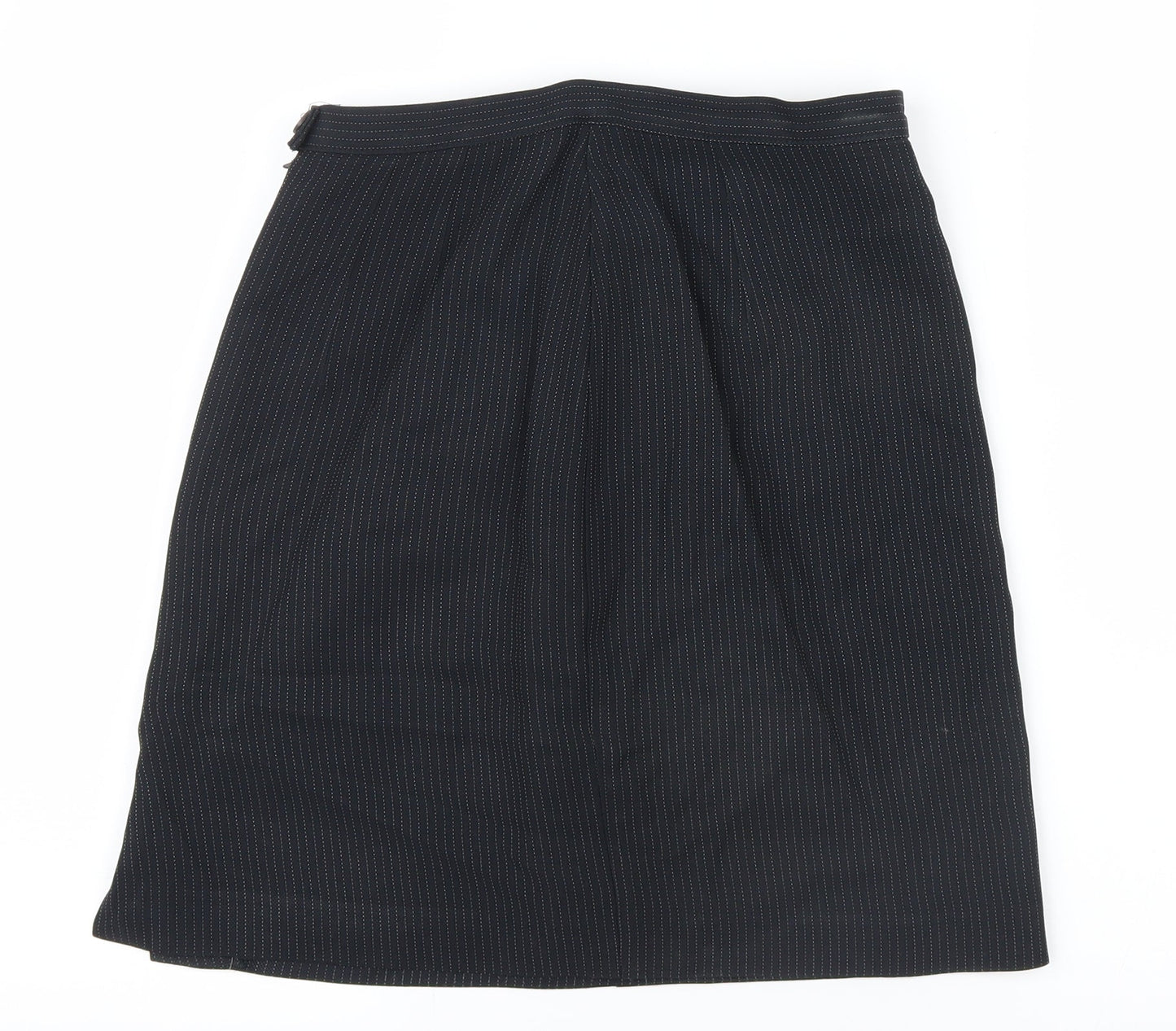 Marks and Spencer Womens Black Striped  Straight & Pencil Skirt Size 10