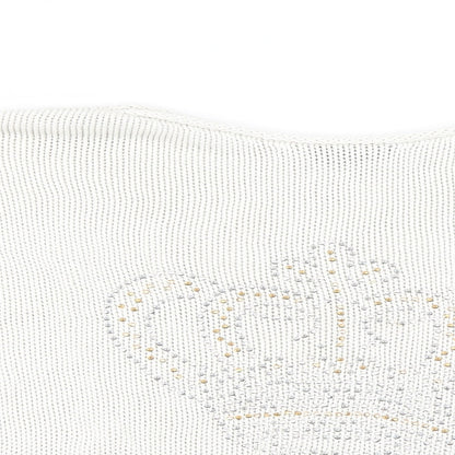 Close-up detail of Topshop women’s ivory knit jumper, size UK 10