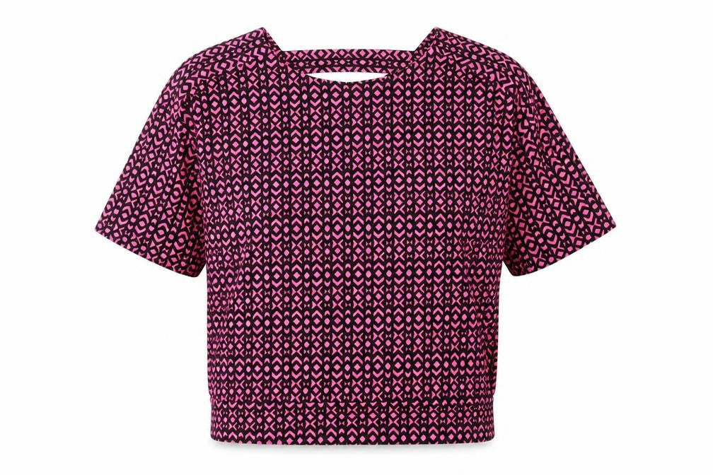 NEXT Womens Pink Geometric  Basic T-Shirt Size 6