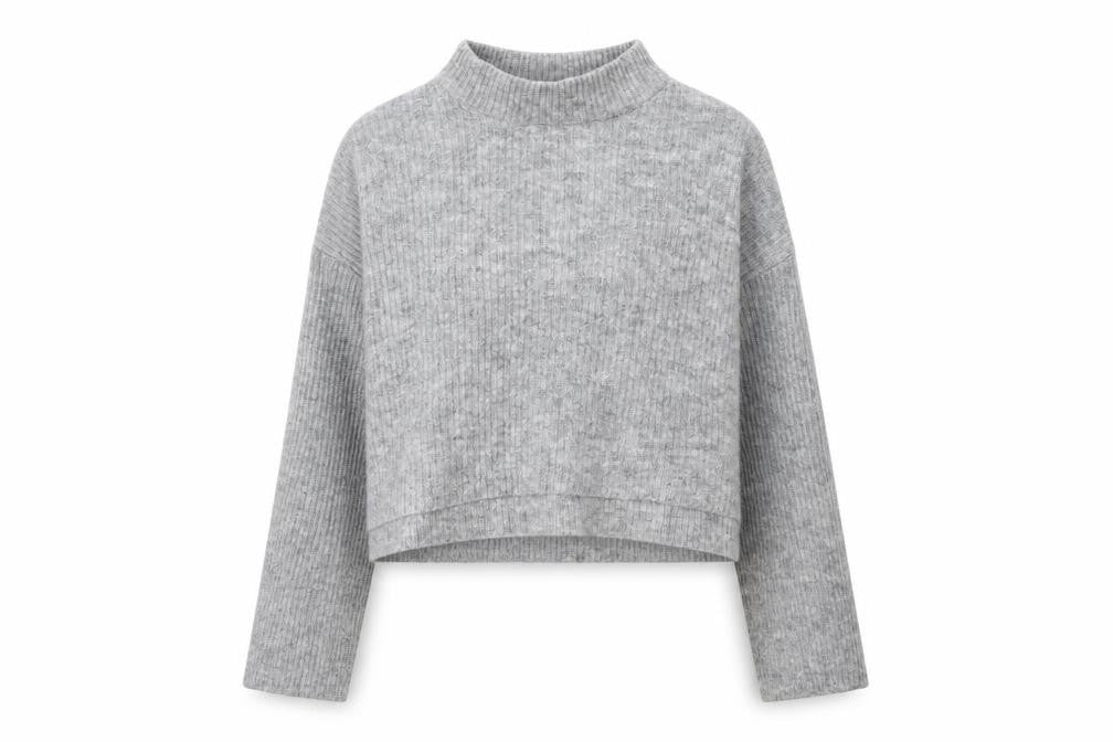 H&M Womens Grey  Knit Pullover Jumper Size S