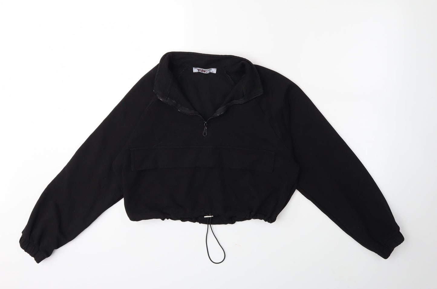 PORTABELLO Womens Black   Pullover Sweatshirt Size M