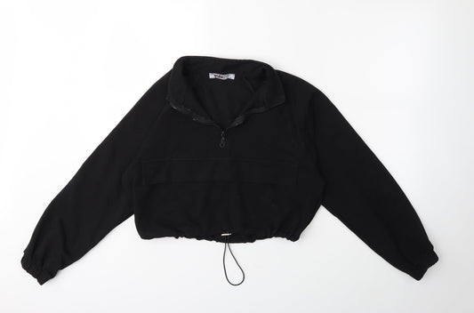 PORTABELLO Womens Black   Pullover Sweatshirt Size M