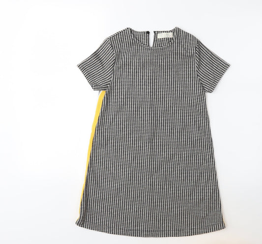 Zara Girls Black Houndstooth  A-Line  Size 9 Years