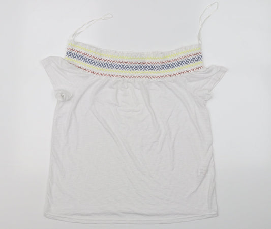 Papaya Womens White   Basic Blouse Size 12