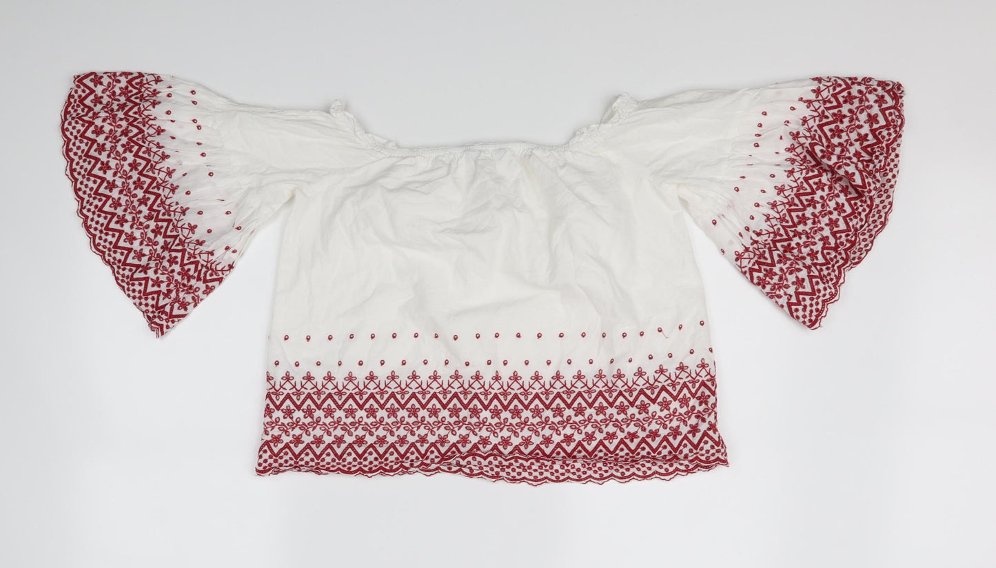 New Look Womens White   Basic Blouse Size 12