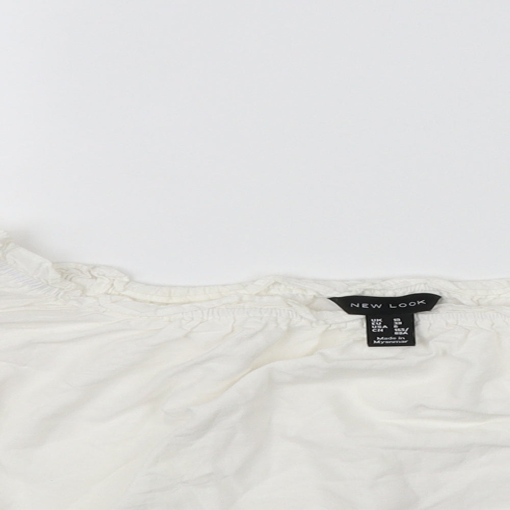 New Look Womens White   Basic Blouse Size 12