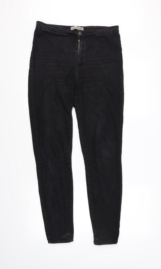 deniem & co Womens Black   Straight Jeans Size 12 L32 in