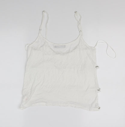 Back view of Atmosphere women’s white basic tank, size UK 10