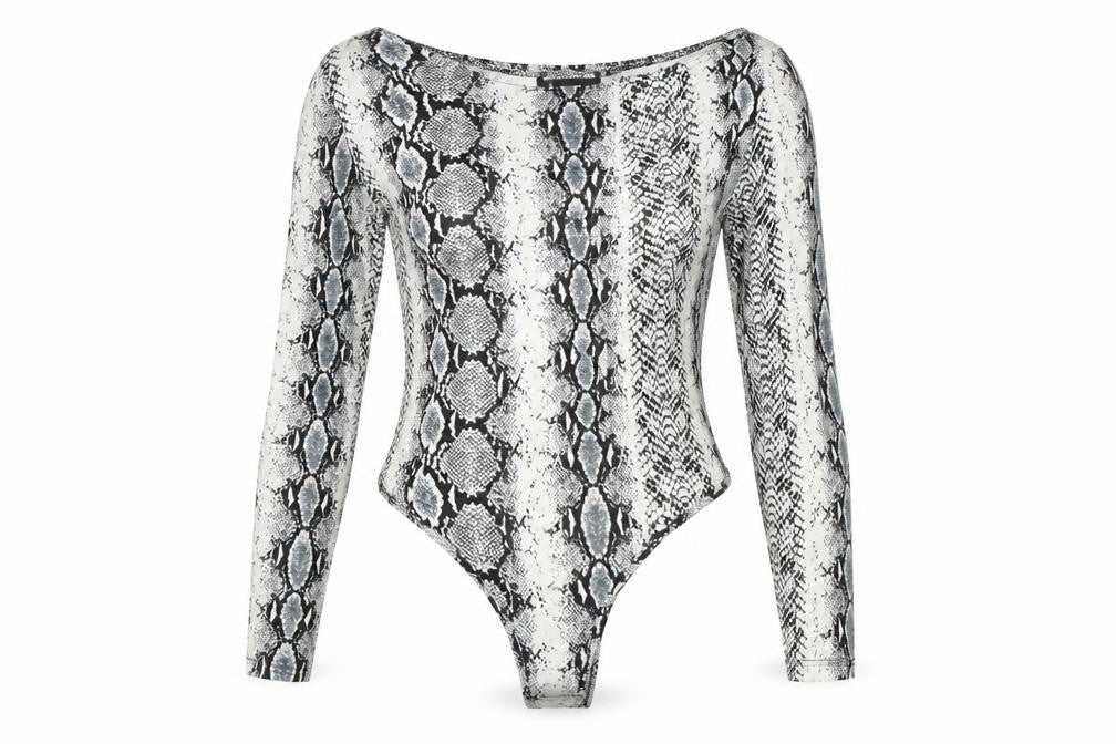 PRETTYLITTLETHING Womens White   Bodysuit One-Piece Size 10 L10 in
