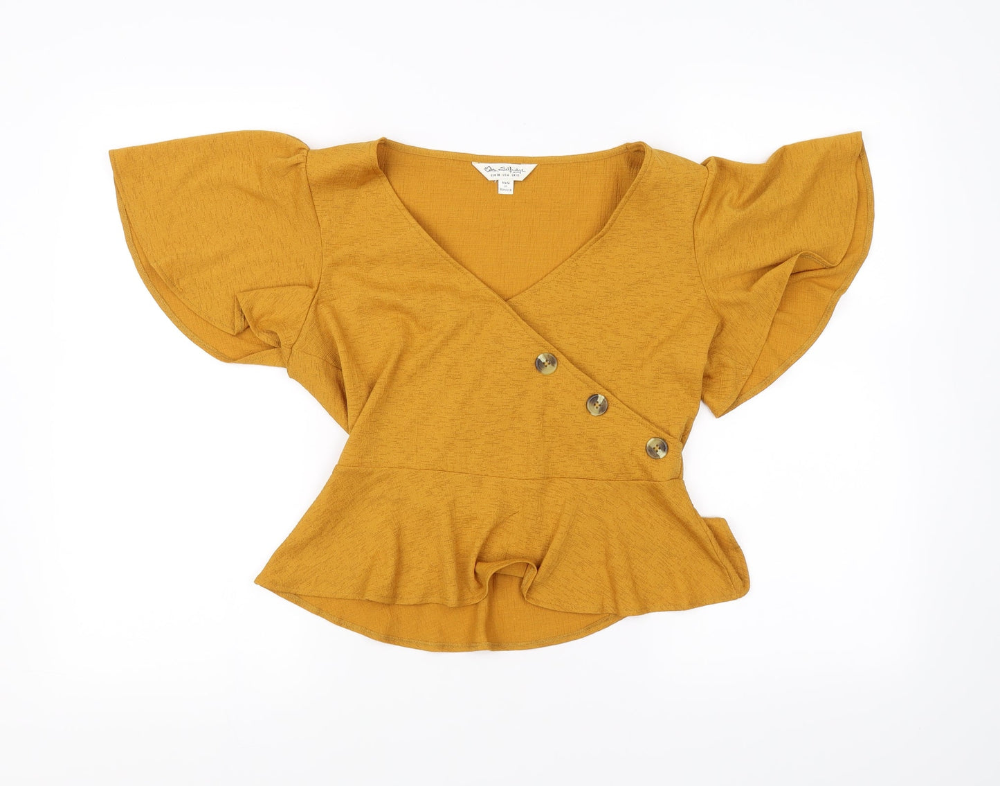 Miss Selfridge Womens Orange   Basic Blouse Size 10