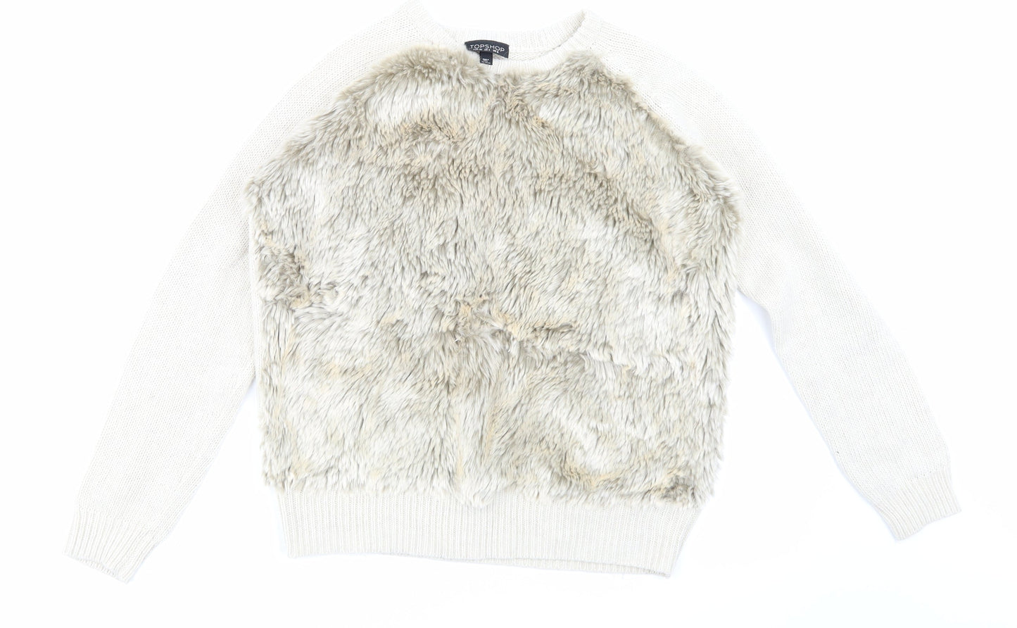 Topshop Womens Beige   Pullover Jumper Size 8