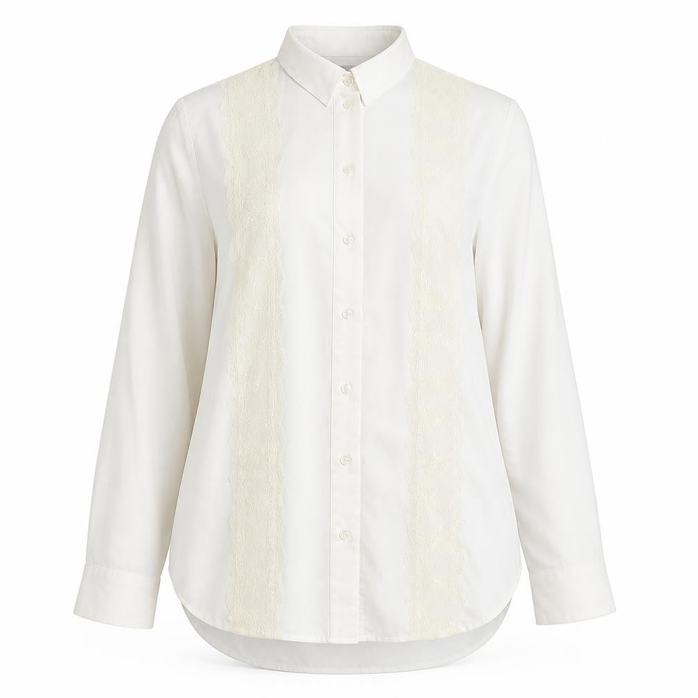 H&M Womens White   Basic Button-Up Size 6