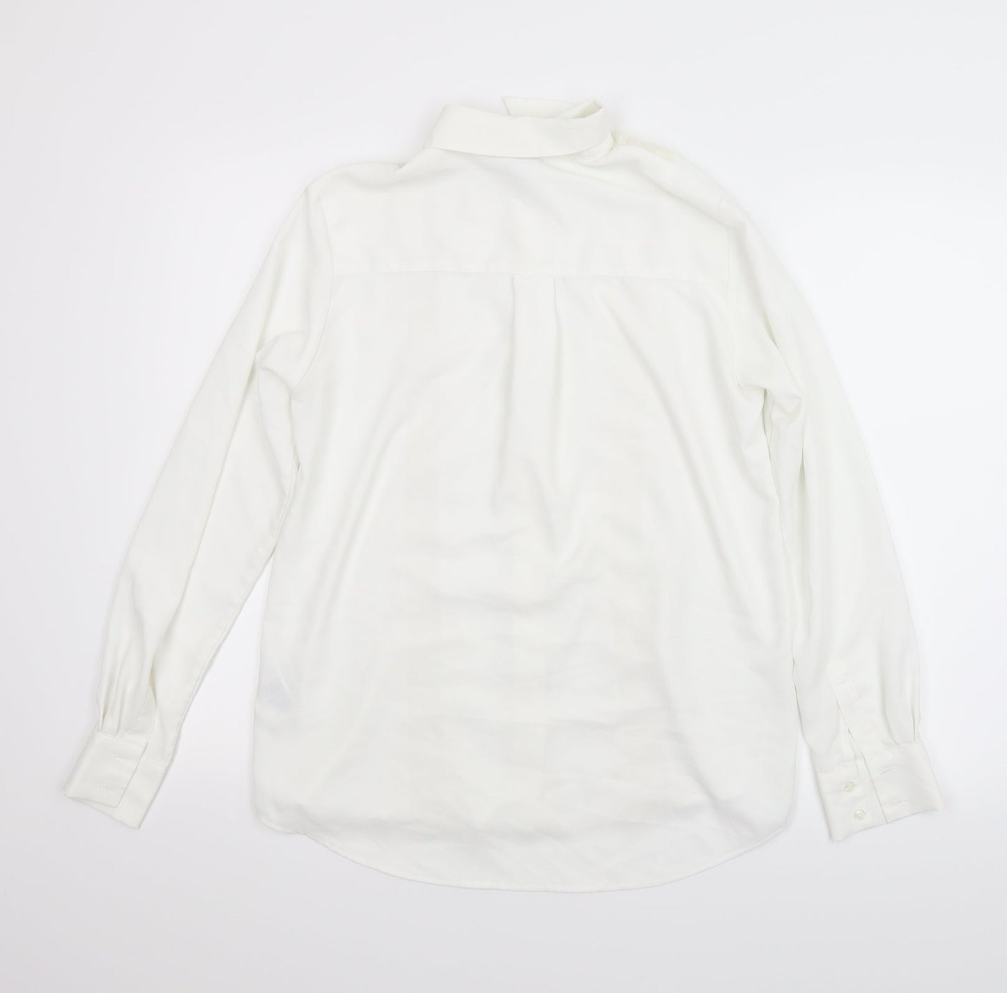 H&M Womens White   Basic Button-Up Size 6