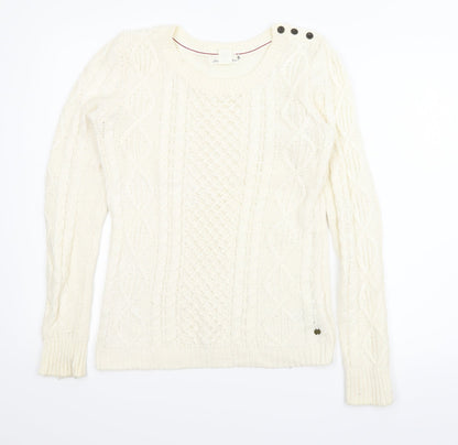 Additional front view of H&M women’s beige jumper, size S