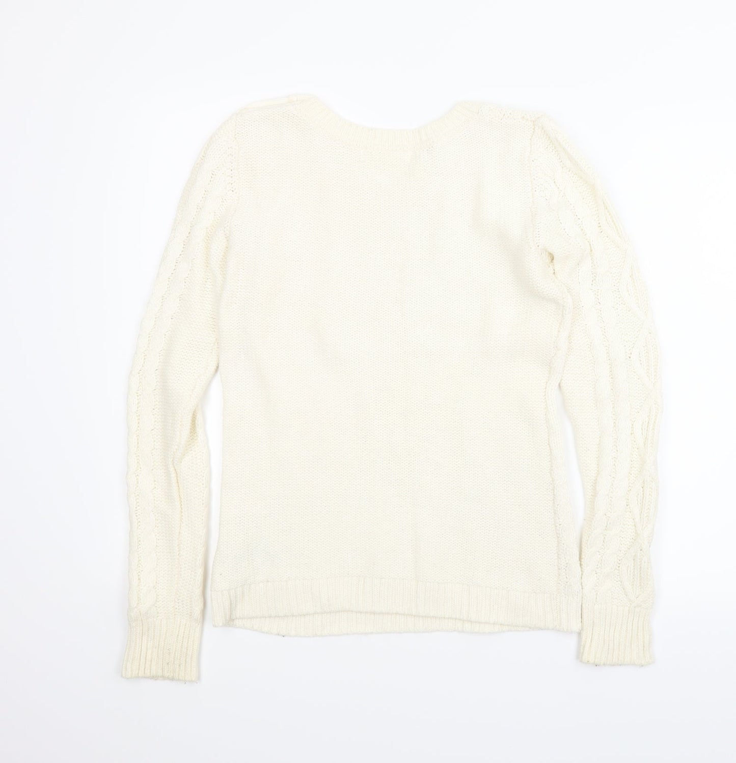 H&M Womens Beige   Pullover Jumper Size S