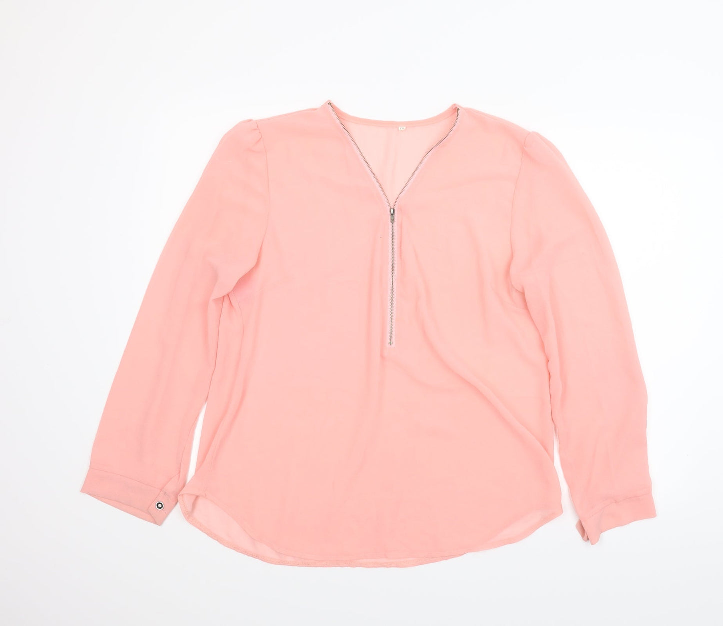 Preworn Womens Pink   Basic Blouse Size 2XL