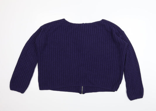New Look Womens Blue   Full Zip Jumper Size 18
