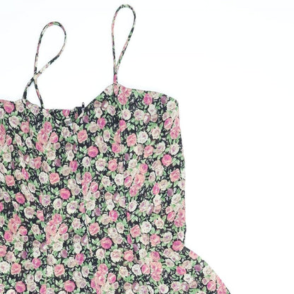 Preloved Sense Womens Multicoloured Floral  A-Line  Size M - Detail