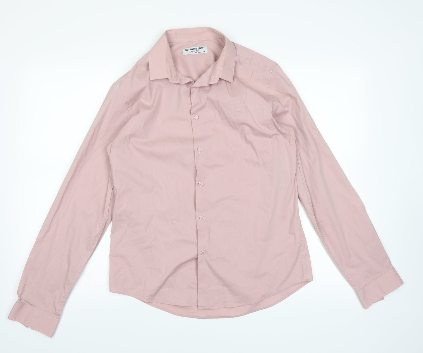 Cedar Wood State Mens Pink    Dress Shirt Size M