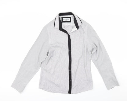 Additional front view of Spital Fields men’s grey button-up, size 16