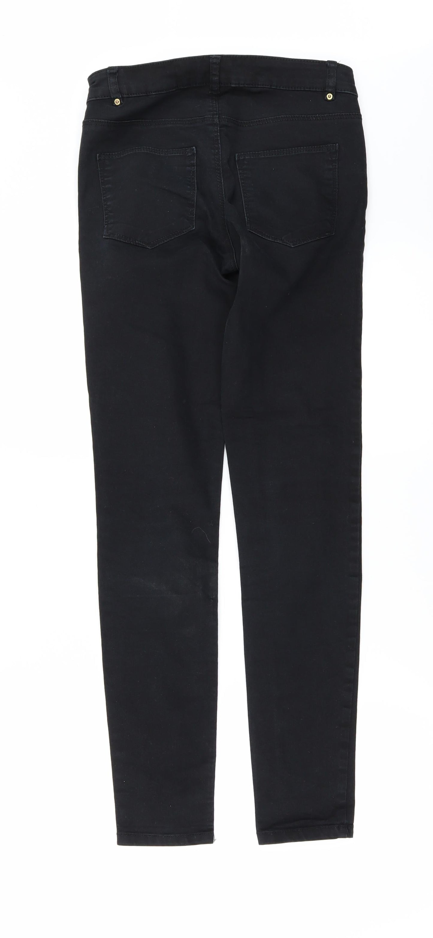 H&M Womens Black  Denim Skinny Jeans Size 6 L29 in