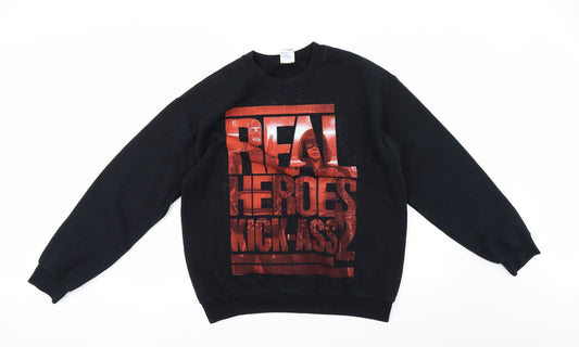 Gildan Mens Black   Pullover Hoodie Size M