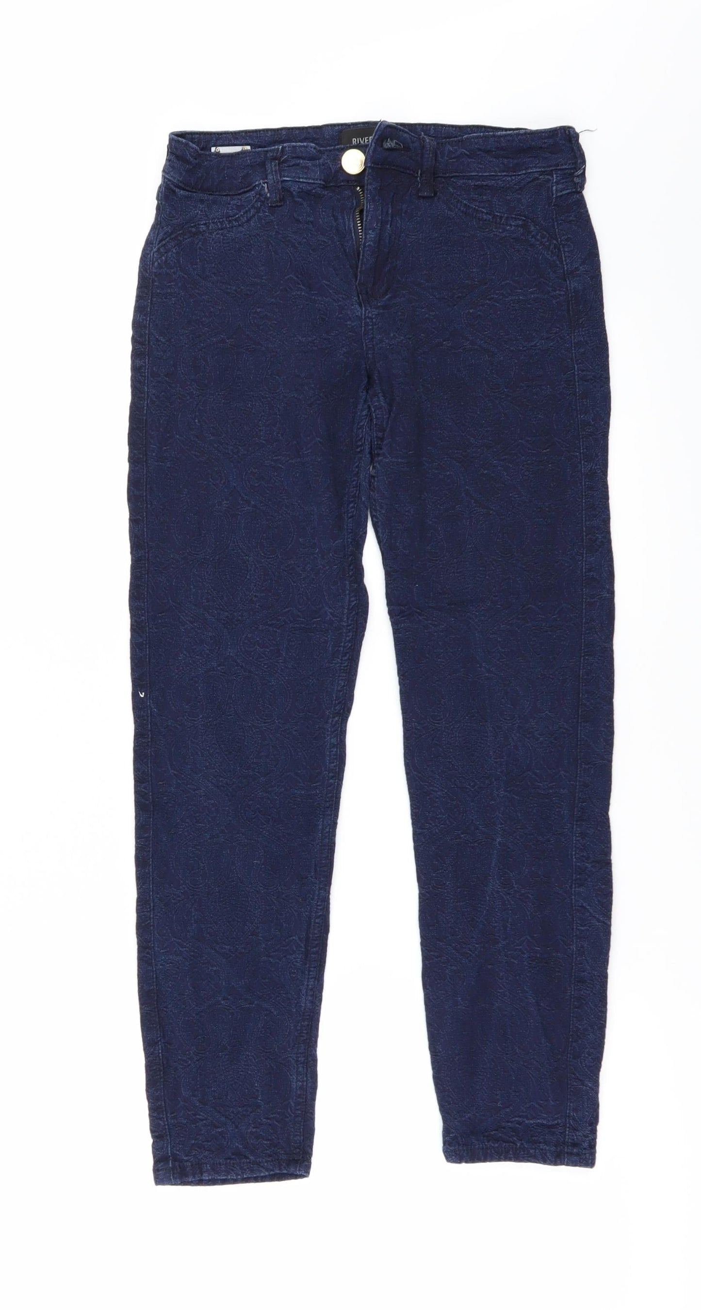 River Island Womens Blue   Skinny Jeans Size 8 L26 in