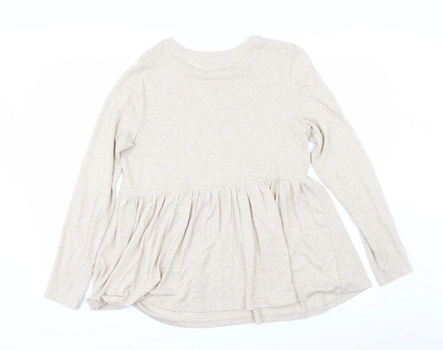 Marks and Spencer Womens Beige   Pullover Jumper Size 8