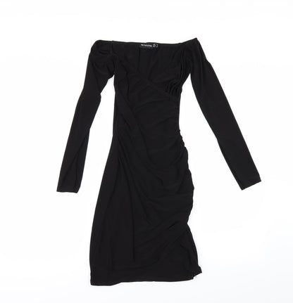 PRETTYLITTLETHING ` Womens Black   Bodycon  Size 6