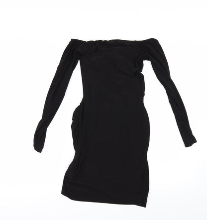 PRETTYLITTLETHING ` Womens Black   Bodycon  Size 6