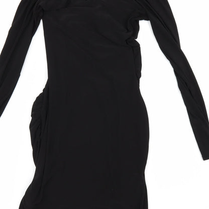 PRETTYLITTLETHING ` Womens Black   Bodycon  Size 6