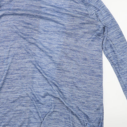 Brand and care label for Divided women’s blue cardigan jumper, size M
