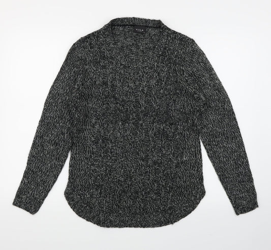 VILA Womens Black   Pullover Jumper Size M