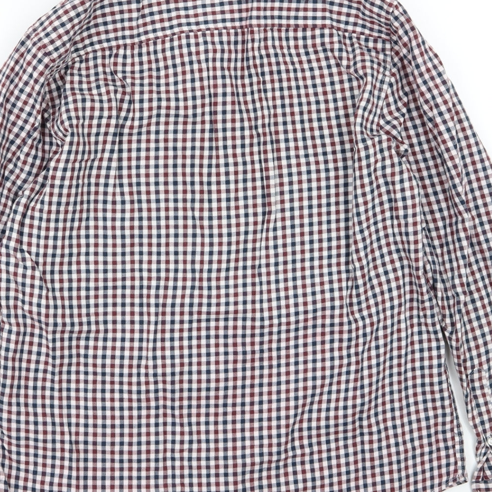 F&F Mens Multicoloured Striped Jersey  Button-Up Size M