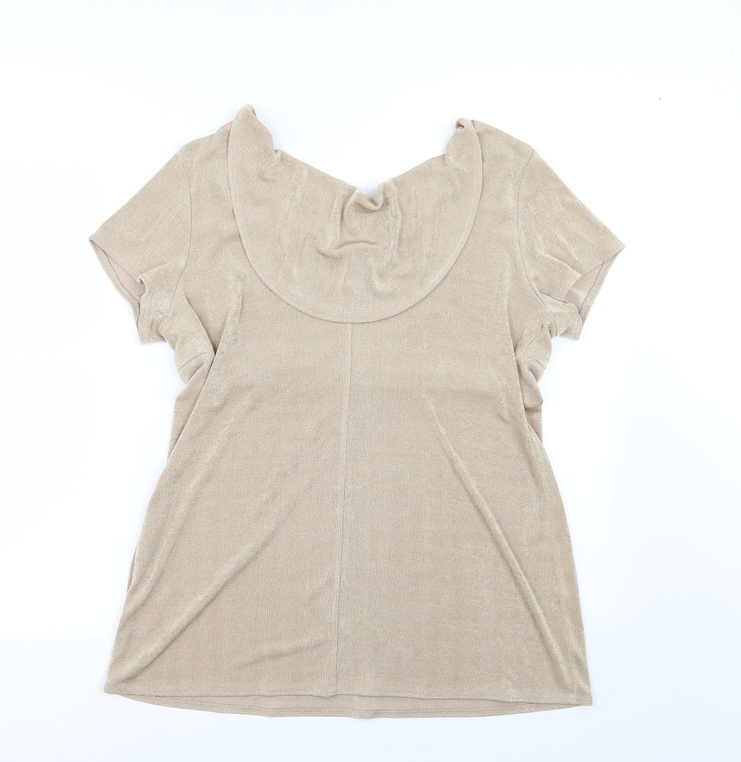 Kaleidoscope Womens Beige   Basic Blouse Size 16