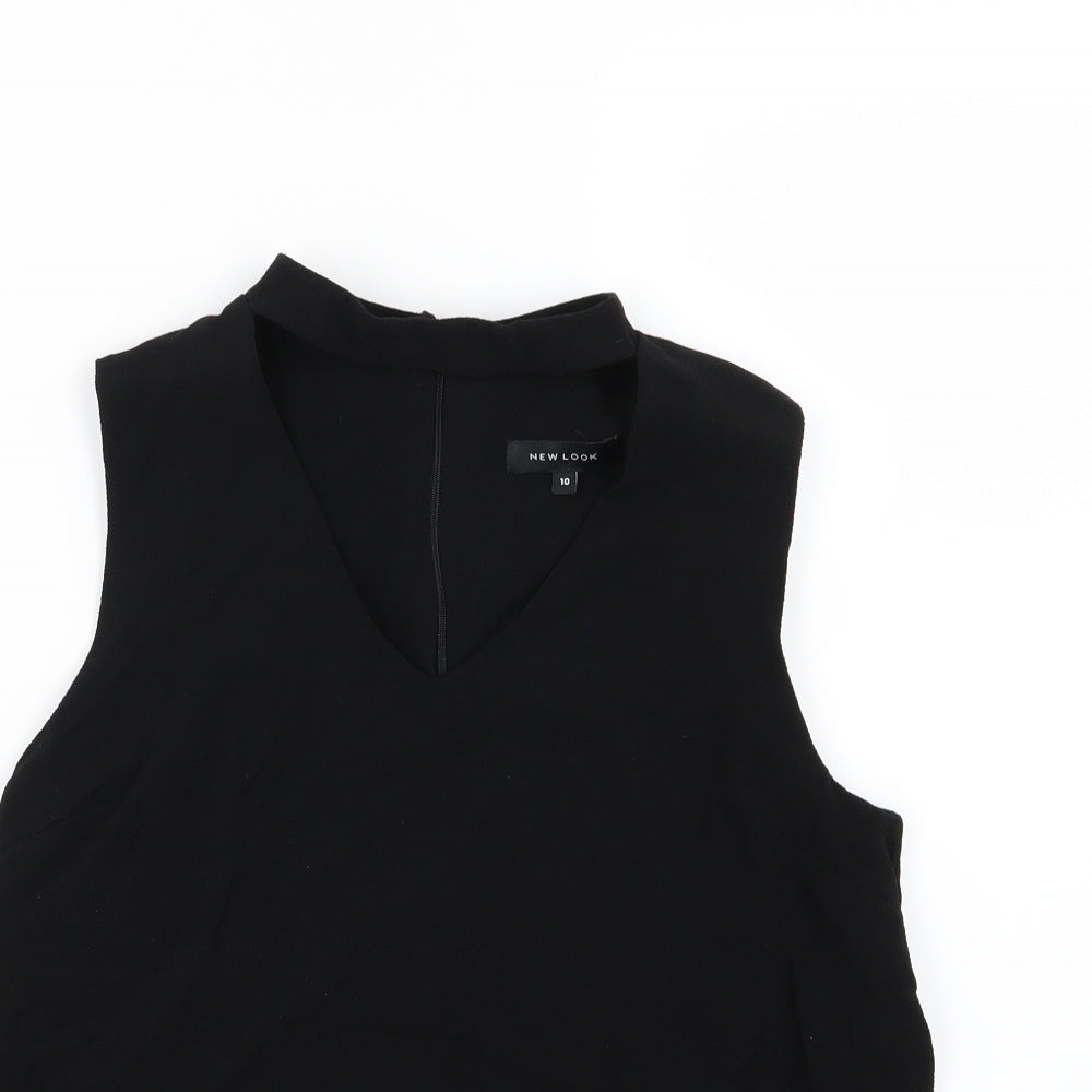Topshop Womens Black   Basic Blouse Size 10