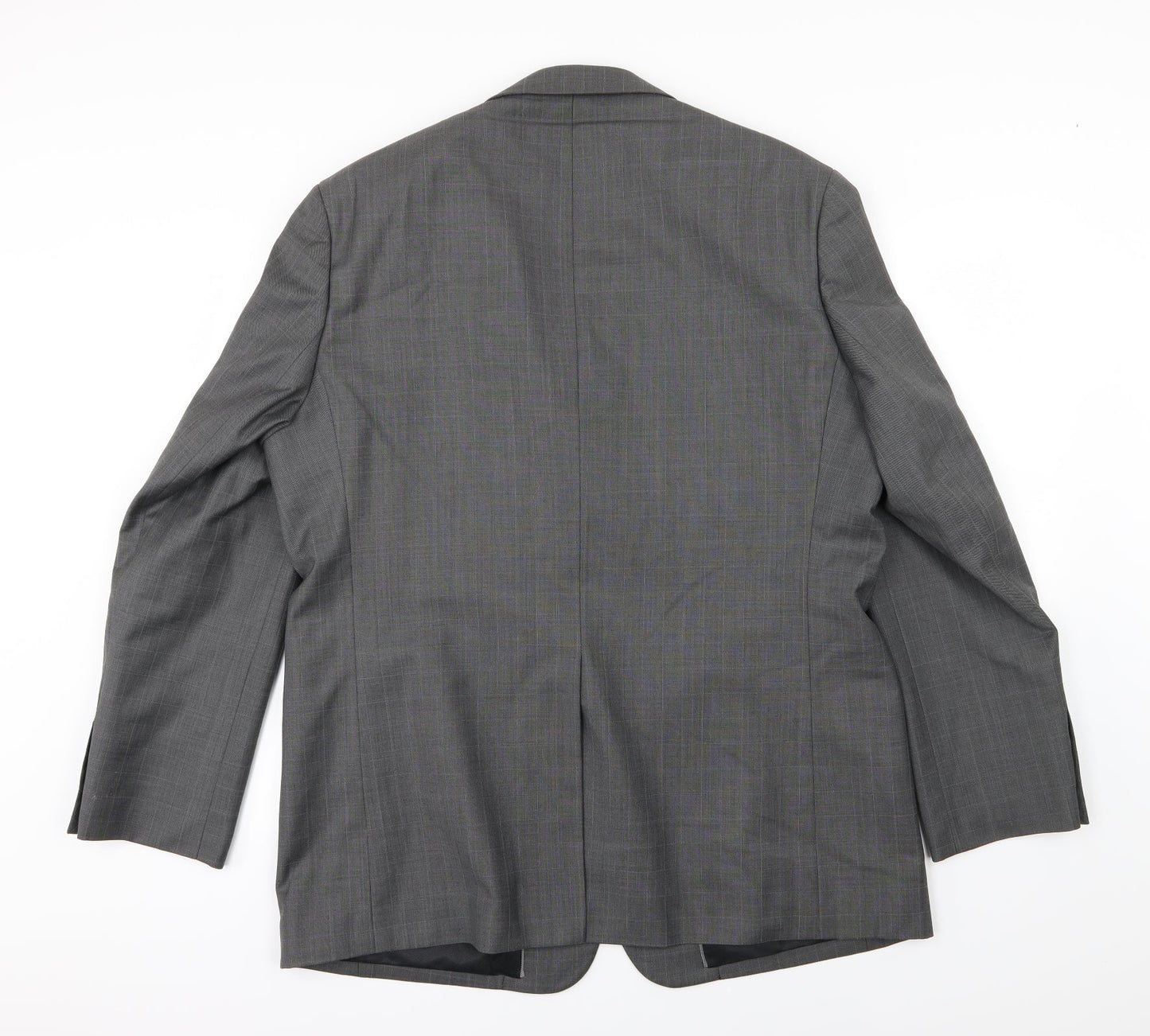 NEXT Mens Grey Striped Rayon Jacket Suit Jacket Size 44