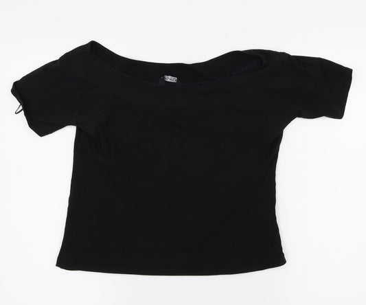 Select Womens Black   Basic T-Shirt Size 14